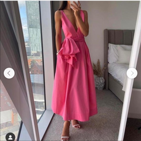 Zara | Dresses | Zara Nwt Tied Poplin 